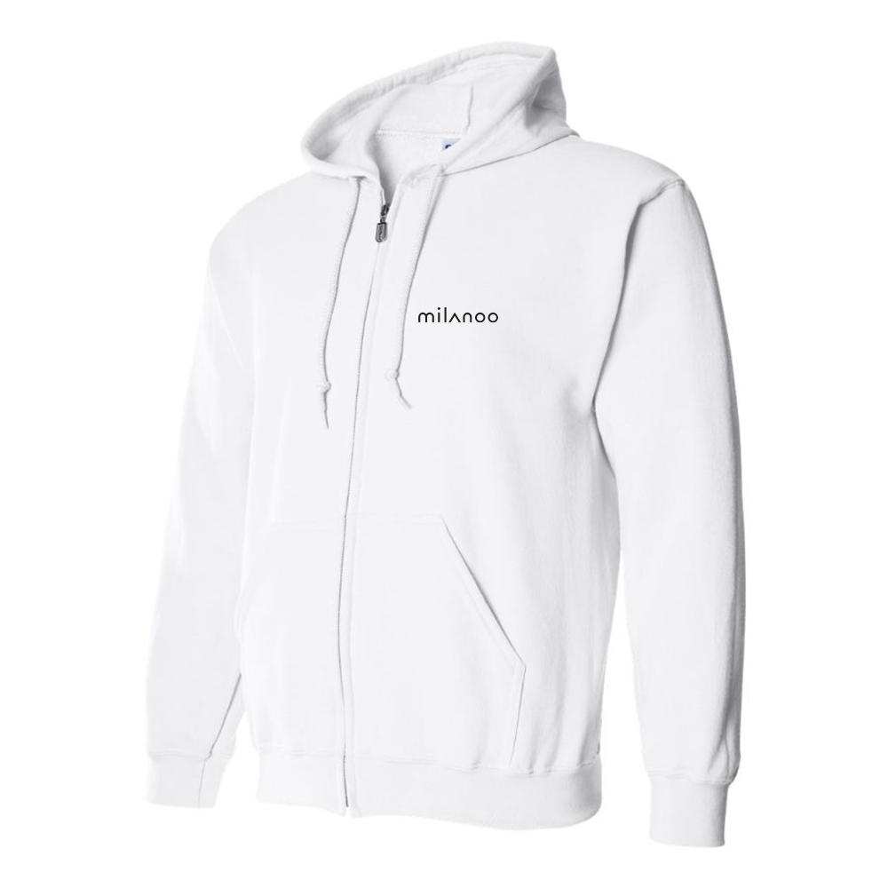 Men's Milanoo Logo Zipper Hoodie