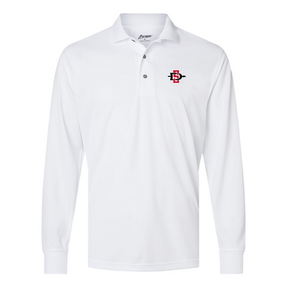 Men's San Diego State Aztecs Logo Paragon Prescott Long Sleeve Polo