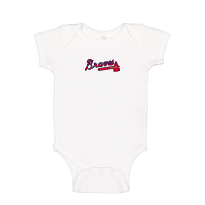 Atlanta Braves Logo Baby Romper Onesie