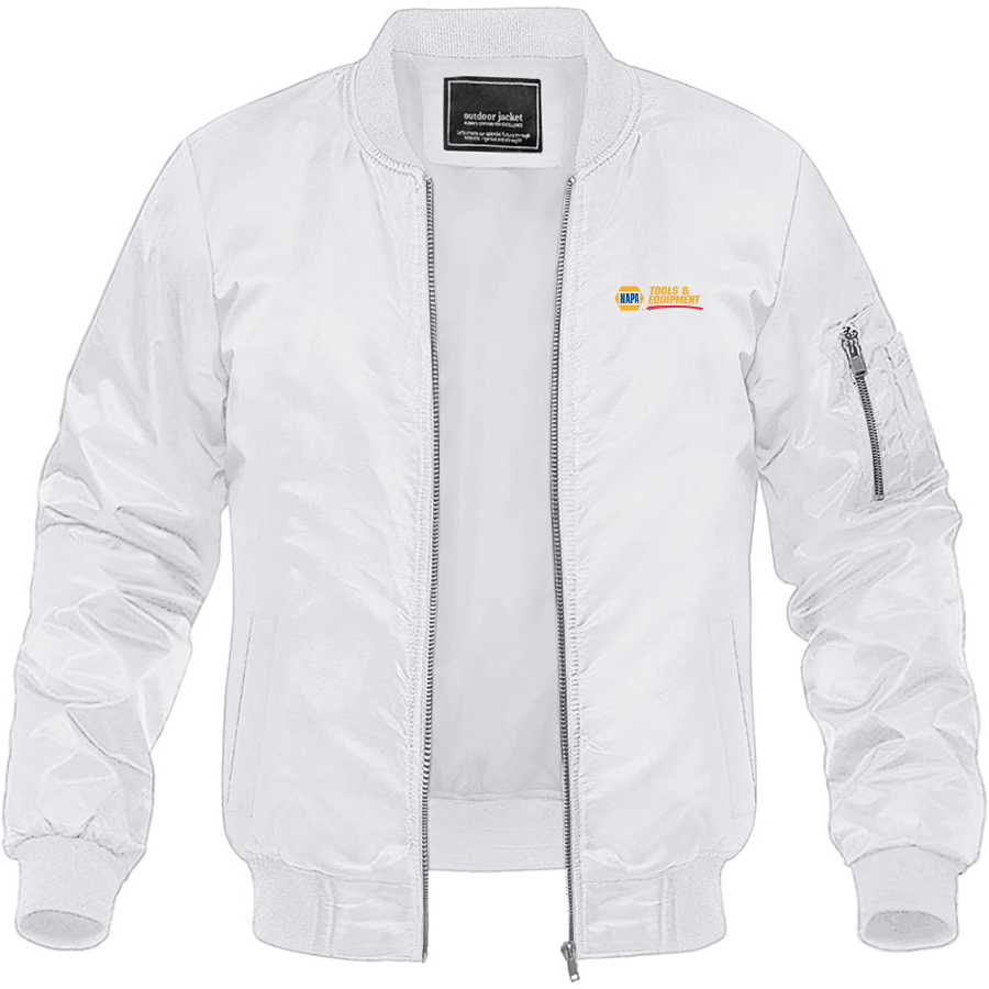 Men's Napa Tools & Equipment  Logo Lightweight Bomber Jacket Windbreaker Softshell Varsity Jacket Coat