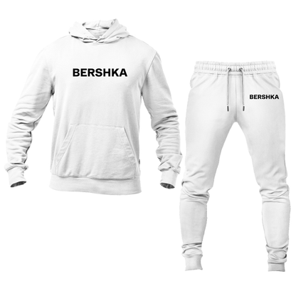 Men's Bershka Logo Hoodie Joggers Set
