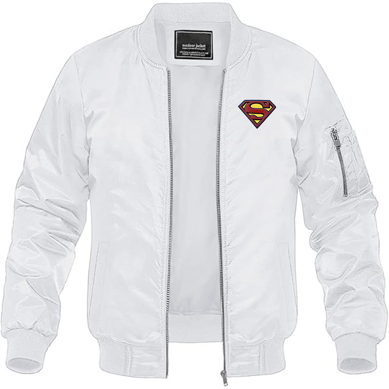 Men'sValero Gas Station Lightweight Bomber Jacket - White