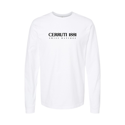 Youth Cerruti 1881 Logo Cotton Long Sleeve T-Shirt