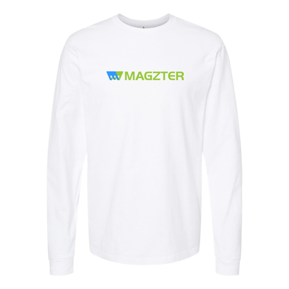 Men's MAGZTER Logo Cotton Long Sleeve T-Shirt