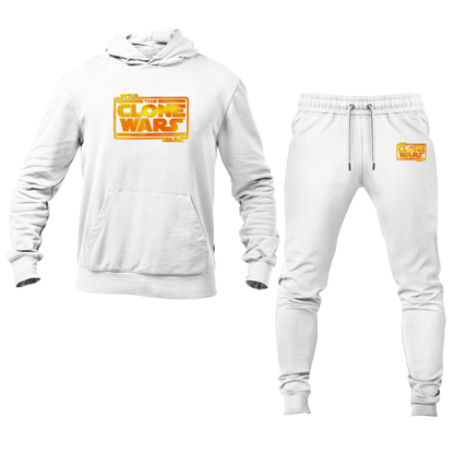 Men's The Clone wars Logo Hoodie Joggers Set