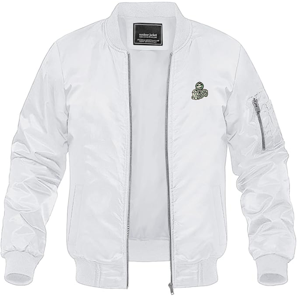Men's  Maldita Vecindad Logo Lightweight Bomber Jacket Windbreaker Softshell Varsity Jacket Coat