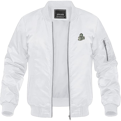 Men's  Maldita Vecindad Logo Lightweight Bomber Jacket Windbreaker Softshell Varsity Jacket Coat