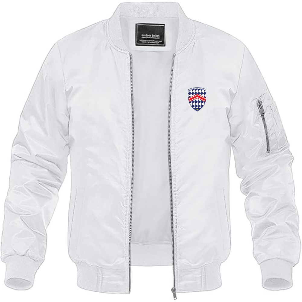 Men's SSC Logo Lightweight Bomber Jacket Windbreaker Softshell Varsity Jacket Coat
