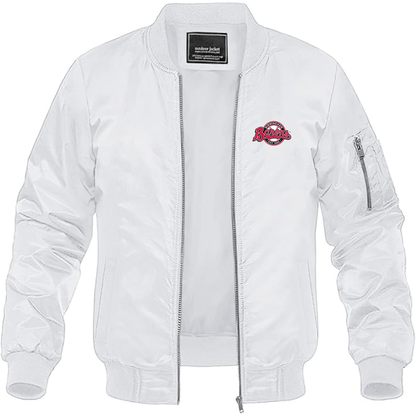 Men's Birmingham Barons Logo Lightweight Bomber Jacket Windbreaker Softshell Varsity Jacket Coat