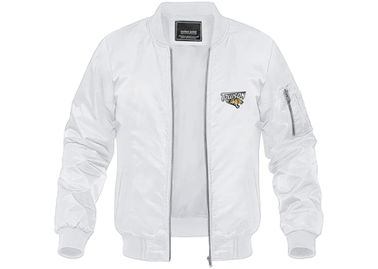 Men's Towson Tigers Lightweight Bomber Jacket Windbreaker Softshell Varsity Jacket Coat
