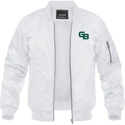 Men's Wisconsin Green Bay Phoenix Lightweight Bomber Jacket - White