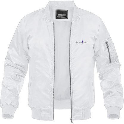 Men's  Beatiful Halo  Logo Lightweight Bomber Jacket Windbreaker Softshell Varsity Jacket Coat