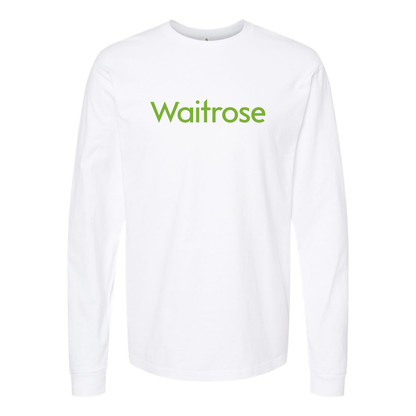 Youth Waitrose Logo Cotton Long Sleeve T-Shirtl