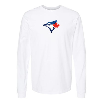 Men's Bluefield Blue Jays Logo Long Sleeve T-Shirt