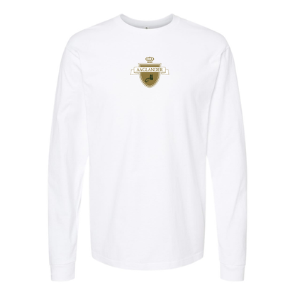 Men's Aaglander Logo Cotton Long Sleeve T-Shirt