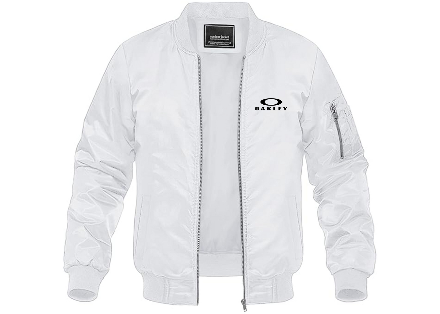 Men's Oakley Logo Lightweight Bomber Jacket Windbreaker Softshell Varsity Jacket Coat