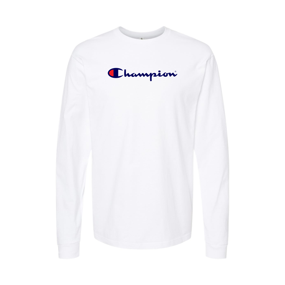 Youth  Champion Logo Cotton Long Sleeve T-Shirt