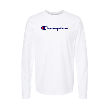 Youth  Champion Logo Cotton Long Sleeve T-Shirt