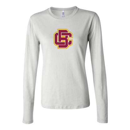 BELLA CANVAS Women’s Bethune Cookman Wildcats  Jersey Long Sleeve Tee