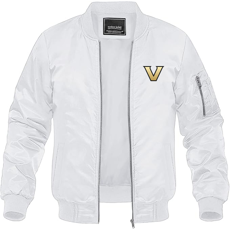 Men's Vanderbilt Commodores Lightweight Bomber Jacket - White