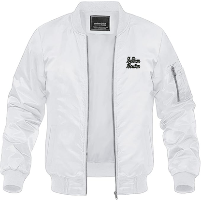 Men's De Dion Bouton Logo Lightweight Bomber Jacket Windbreaker Softshell Varsity Jacket Coat