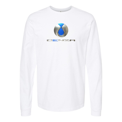 Men's Denza Logo Cotton Long Sleeve T-Shirt