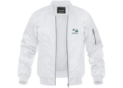 Men's Wagner Seahawks Lightweight Bomber Jacket Windbreaker Softshell Varsity Jacket Coat
