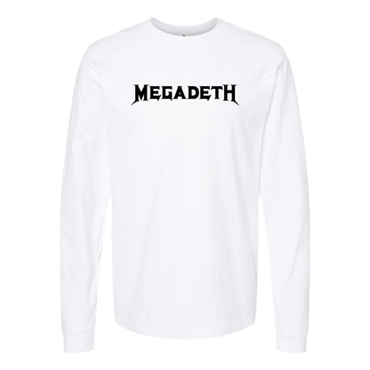 Men's Megadeth Logo Cotton Long Sleeve T-Shirt