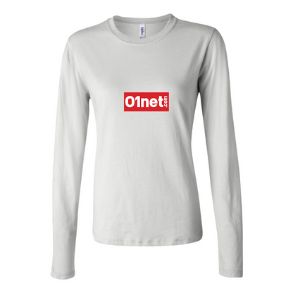 BELLA CANVAS Women’s 01net Logo Jersey Long Sleeve Tee