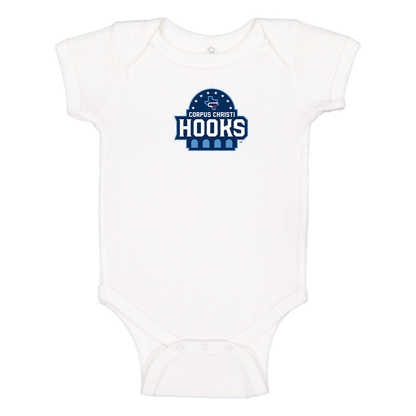 Corpus Christi Hooks Logo Baby Onesie Romper