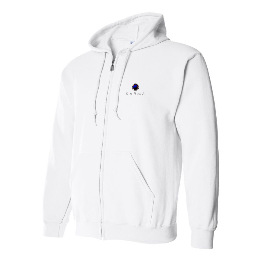 Men's Karma Logo Zipper Hoodie