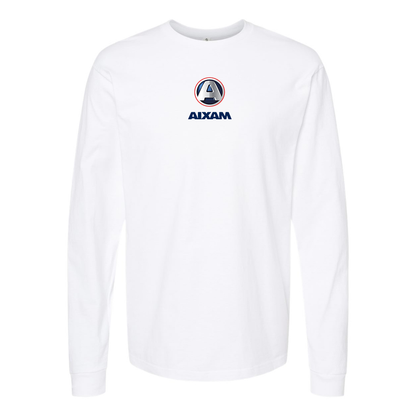 Men's Aixam Logo Cotton Long Sleeve T-Shirt