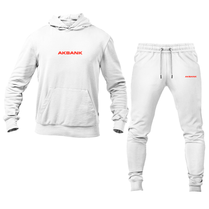 Men's Akbank Logo Hoodie Joggers Set