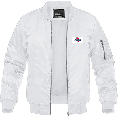Men's Tulsa Golden Hurricane Logo Lightweight Bomber Jacket Windbreaker Softshell Varsity Jacket Coat