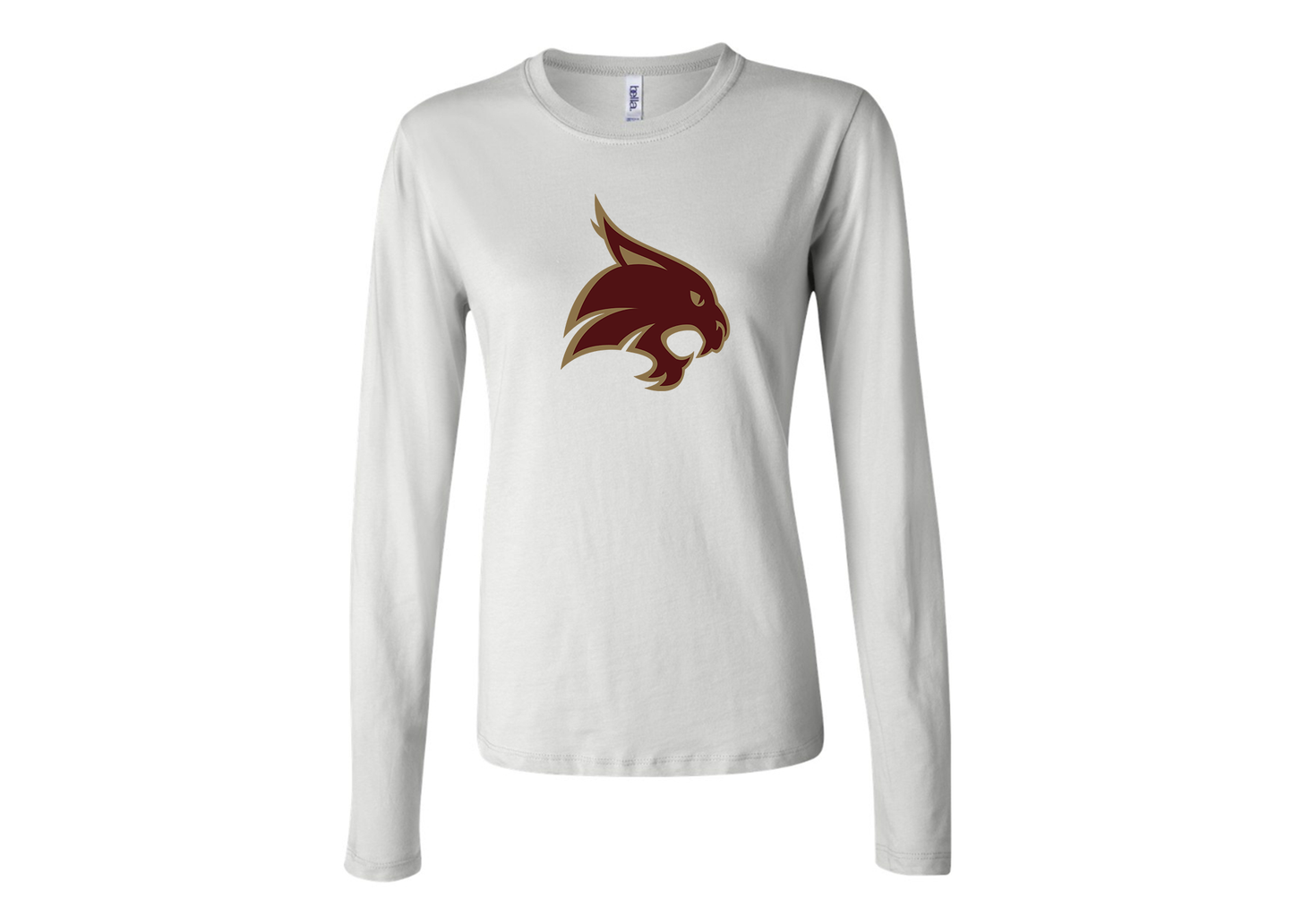 BELLA CANVAS Women’s Texas State Bobcats Jersey Long Sleeve Tee