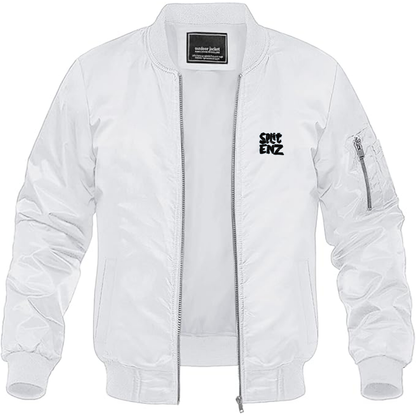 Men's Split Enz Logo Lightweight Bomber Jacket Windbreaker Softshell Varsity Jacket Coat