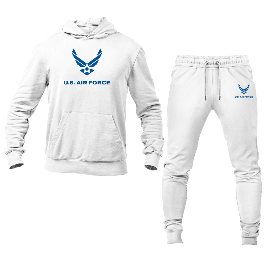 Men's US Airforce Logo Hoodie Joggers Set