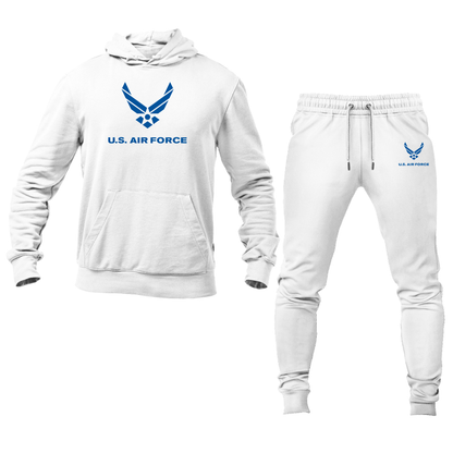 Men's US Airforce Logo Hoodie Joggers Set