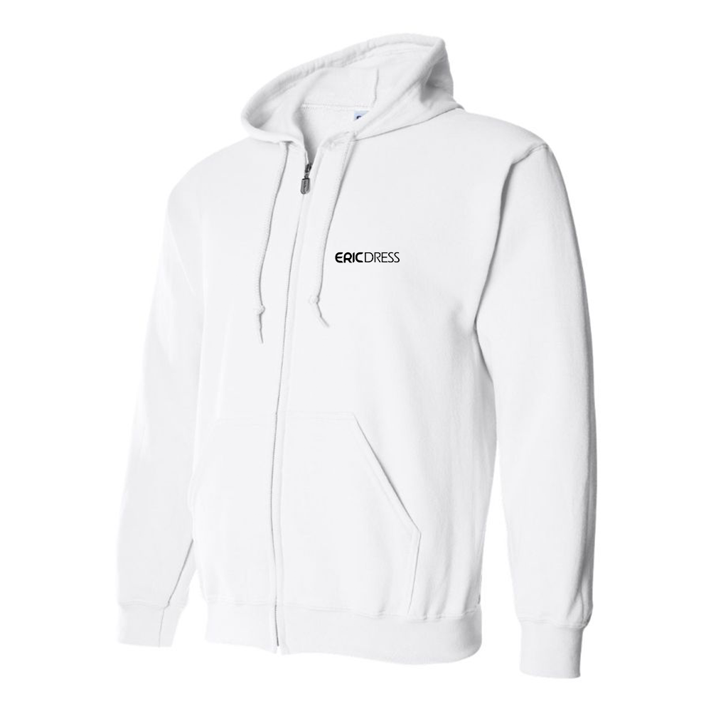 Men's Ericdress Logo Zipper Hoodie