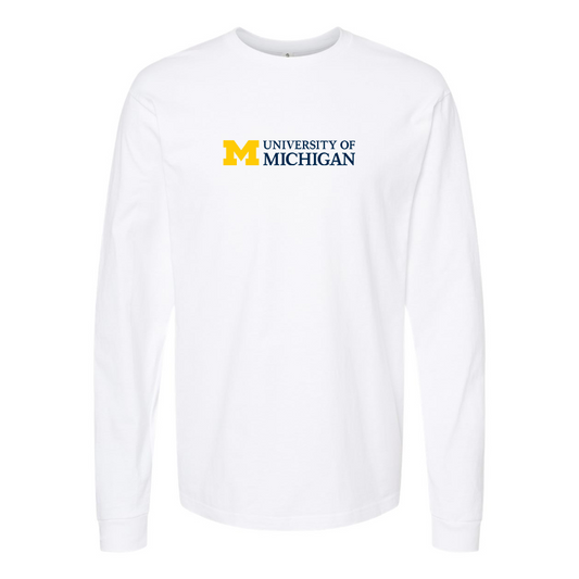 Youth University of Michigan Logo Cotton Long Sleeve T-Shirt