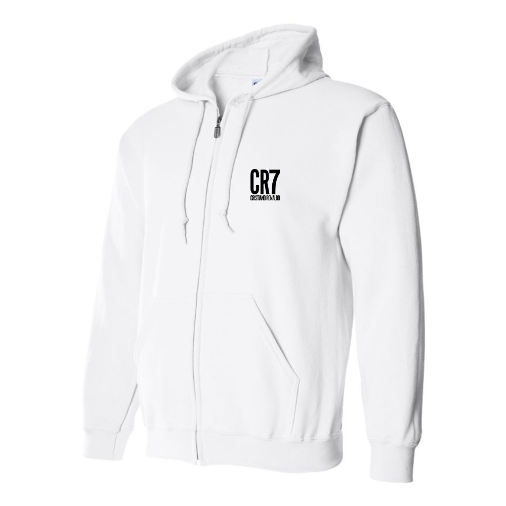 Men's CR7 Logo Zipper Hoodie