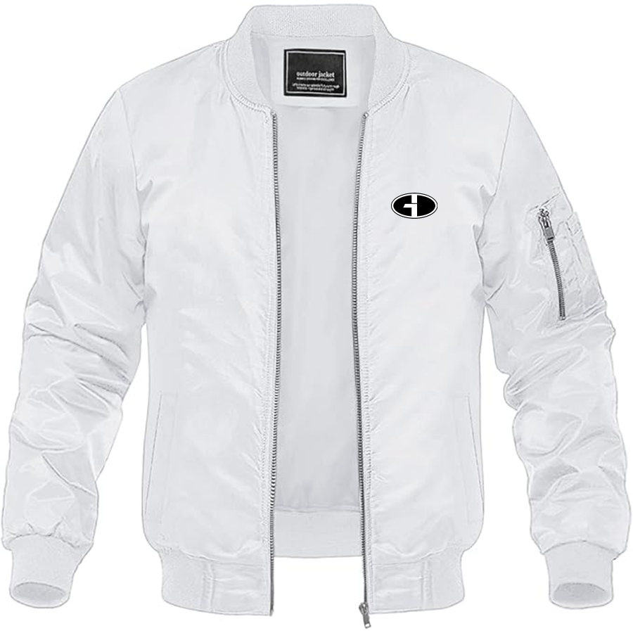 Men's Gardner Douglas Logo Lightweight Bomber Jacket Windbreaker Softshell Varsity Jacket Coat