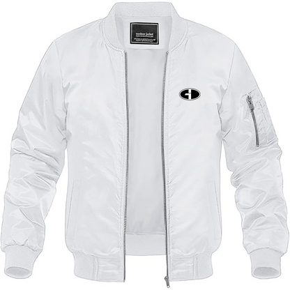 Men's Gardner Douglas Logo Lightweight Bomber Jacket Windbreaker Softshell Varsity Jacket Coat