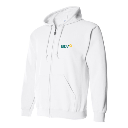 Men's BIDV  Logo Zipper Hoodie