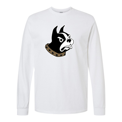 Men's Woffrd Terriers  Gildan Heavy Cotton Long Sleeve T-Shirt