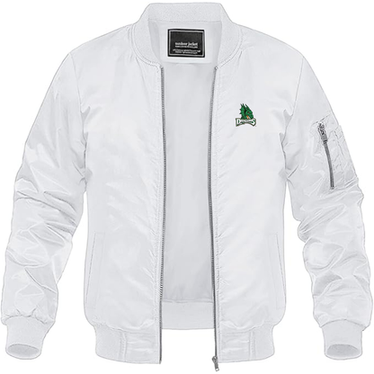 Men's Dayton Dragons Logo Lightweight Bomber Jacket Windbreaker Softshell Varsity Jacket Coat