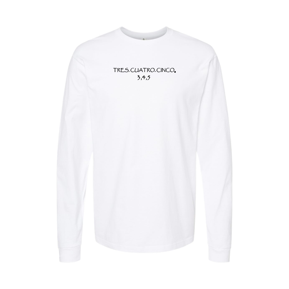 Men's Tres Cuatro Cinco Logo Long Sleeve T-Shirt