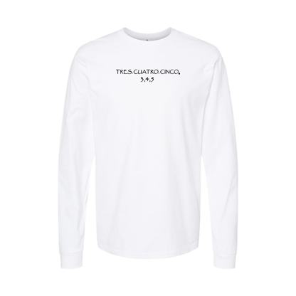 Men's Tres Cuatro Cinco Logo Long Sleeve T-Shirt