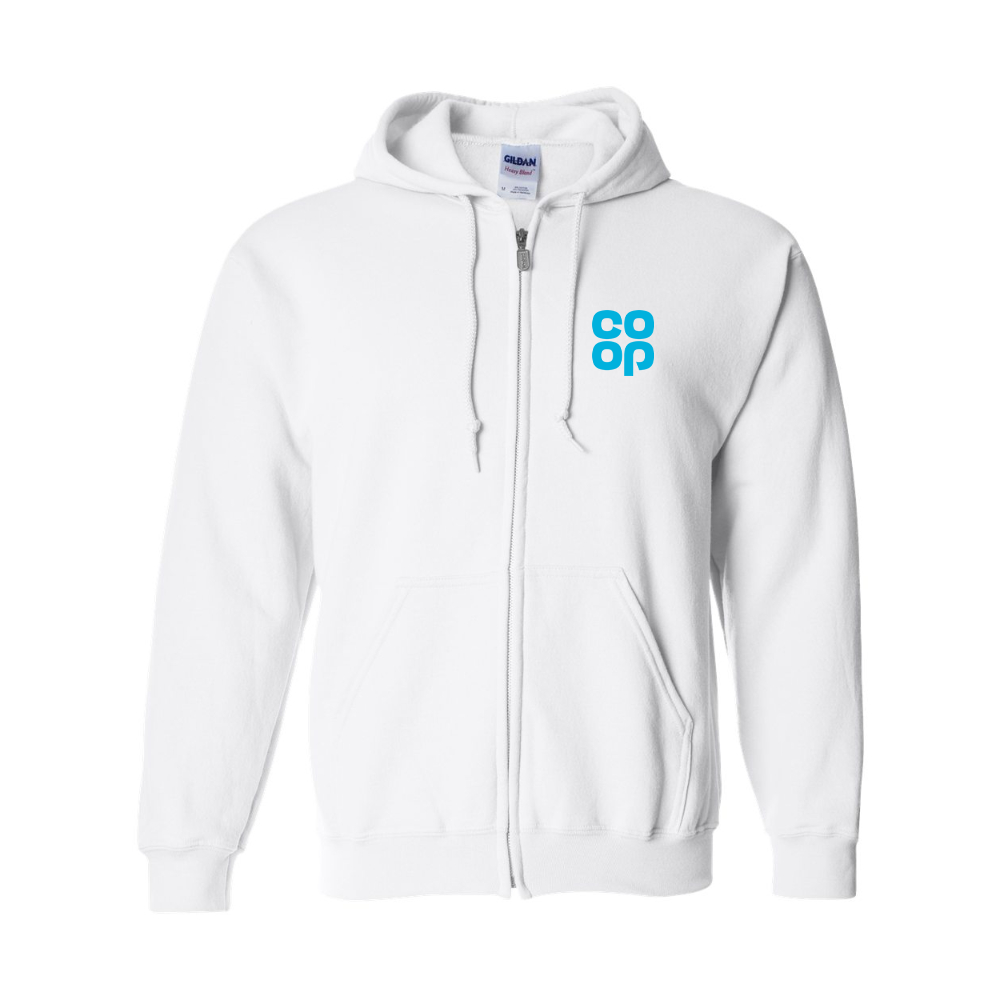 Men's CoOp Gildan  Heavy Blend Full Zip Hooded Sweatshirt