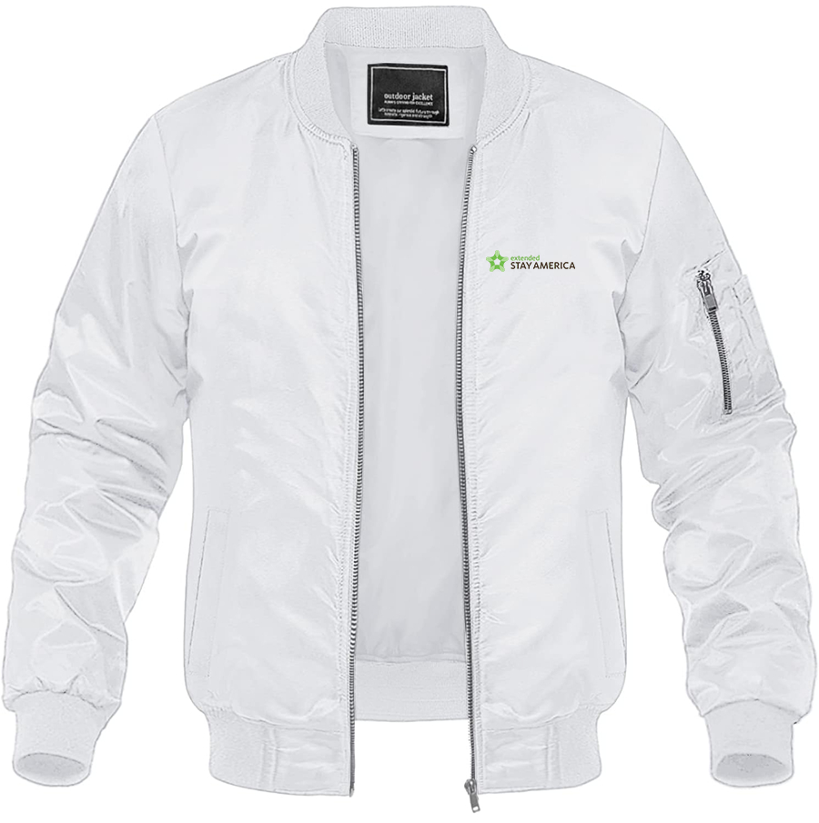Men's Extended Stay America Lightweight Bomber Jacket - White